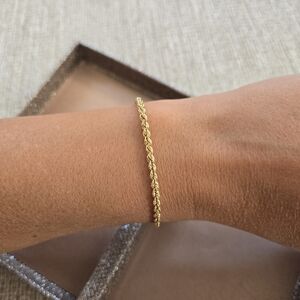 Vintage Milor 18k Gold Twisted Rope Bracelet